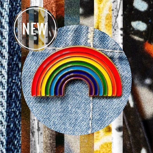 Rainbow Enamel Pin - Picture 1 of 4